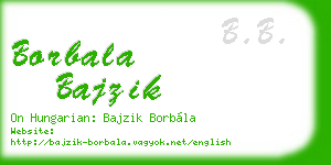 borbala bajzik business card